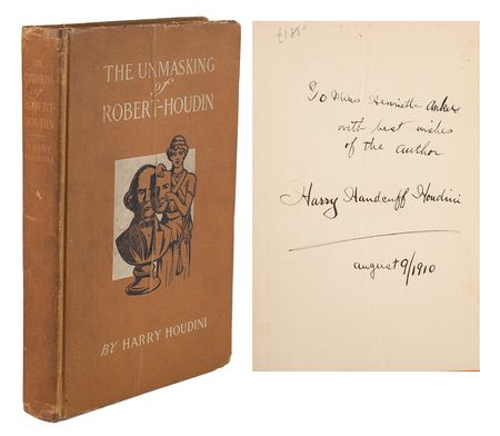 Lot #587 Harry Houdini Signed Book - Image 1