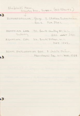 Lot #139 Howard Carter's Handwritten Address Book - Image 3