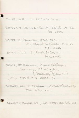 Lot #139 Howard Carter's Handwritten Address Book - Image 8