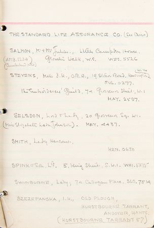 Lot #139 Howard Carter's Handwritten Address Book - Image 9