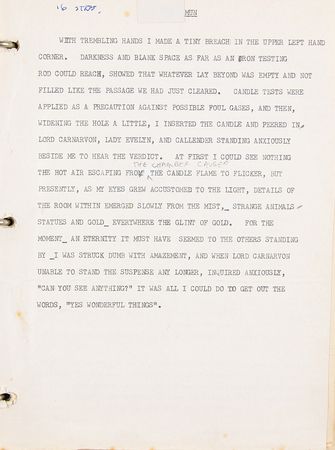 Lot #136 Howard Carter's Hand-Annotated Lecture Notes - Image 5