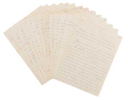 Lot #134 Howard Carter Handwritten Autobiographical Notes - Image 1