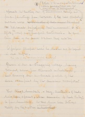 Lot #134 Howard Carter Handwritten Autobiographical Notes - Image 2