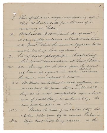 Lot #141 Howard Carter: Amy Carter Walker: 