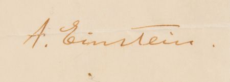 Lot #108 Albert Einstein: 