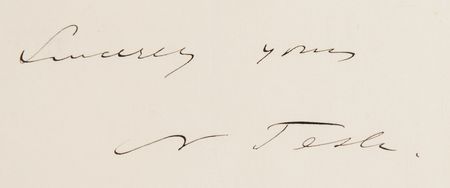 Lot #112 Nikola Tesla Autograph Letter Signed - Image 2
