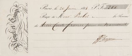 Lot #495 Frederic Chopin Document Signed - Image 1