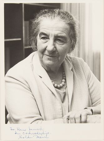 Lot #232 Golda Meir Signed Photograph - Image 1