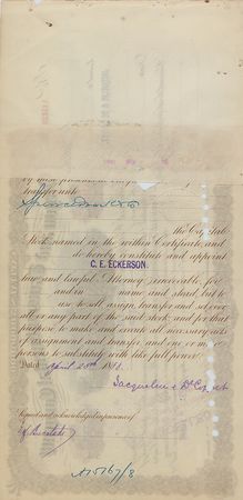 Lot #178 Sidney Dillon Document Signed - Image 2