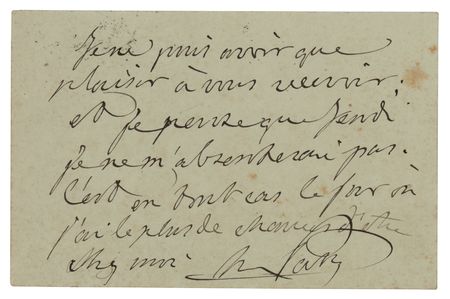 Lot #252 Frederic Passy Autograph Letter Signed - Image 1