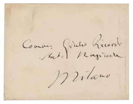 Lot #510 Giuseppi Verdi Autograph Letter Signed - Image 2