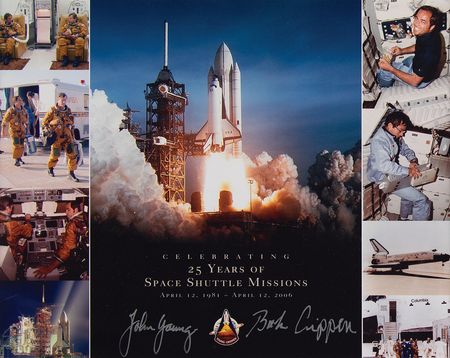 Lot #381 STS-1 Signed Photograph - Image 1