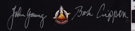Lot #381 STS-1 Signed Photograph - Image 2