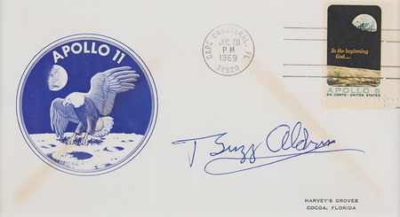Lot #338 Buzz Aldrin Signed Apollo 11 Cover - Image 2