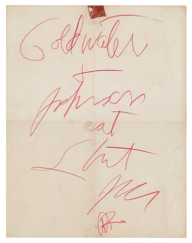 The Doors: Jim Morrison Autograph Note Signed | RR Auction