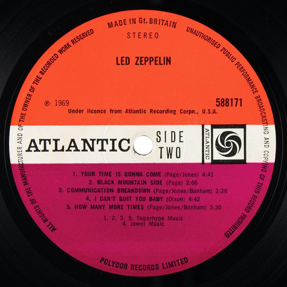 588171 LED ZEPPELIN 1st. アルバム レコード Led Zeppelin – Led Zeppelin – Vinyl (Version 5,Superhype mis