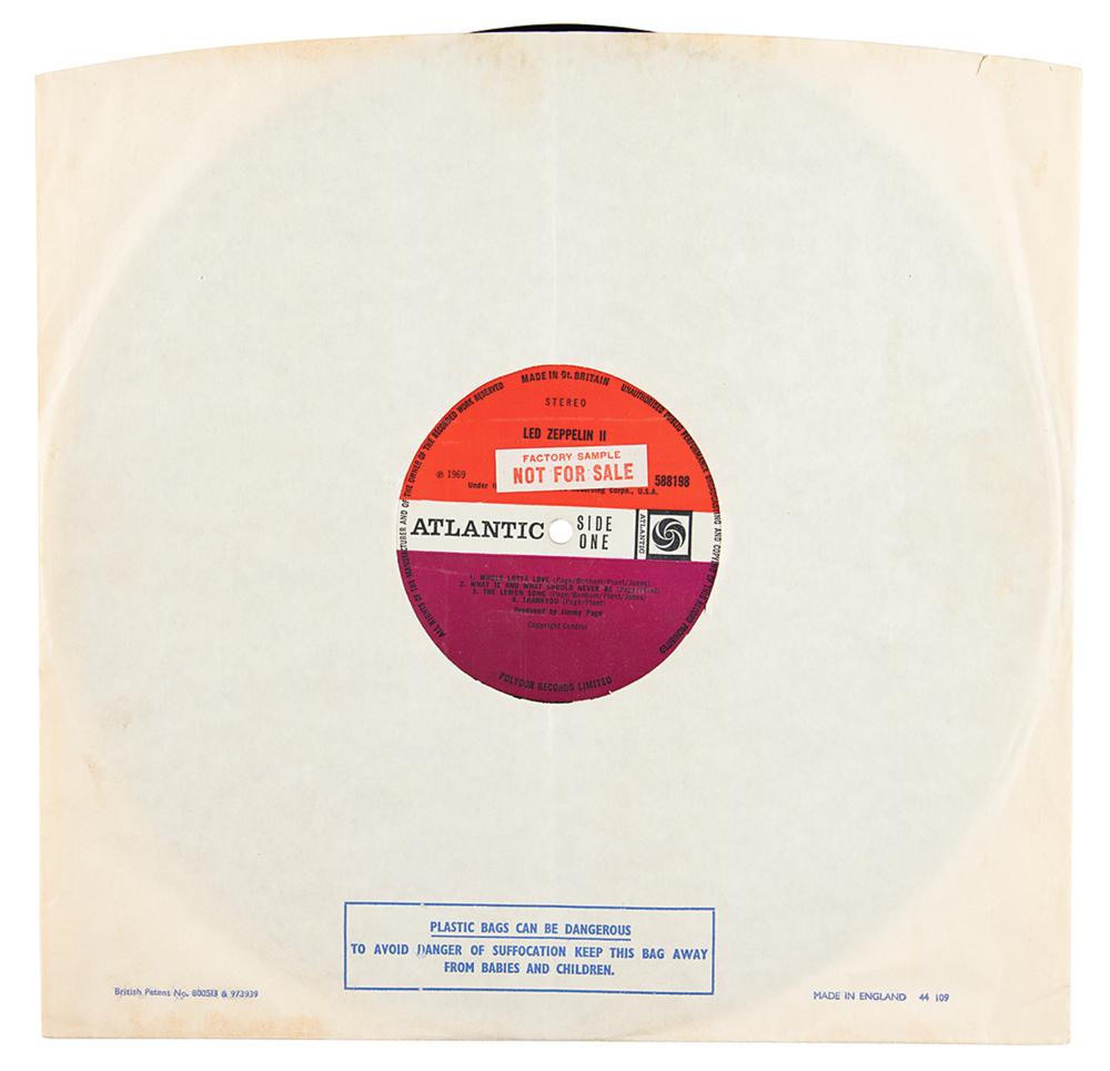 LED ZEPPELIN★II UK Atlantic Red/Maroon オ Lot 312 - LED ZEPPELIN - II LP (PLUM/ RED - WRECK