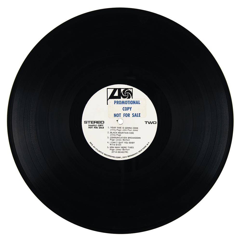 Led Zeppelin U.S. Promotional First Pressing Album (Atlantic