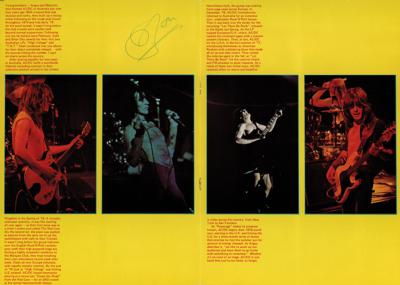 Lot #8256 AC/DC: Bon Scott Signed Program - Image 1
