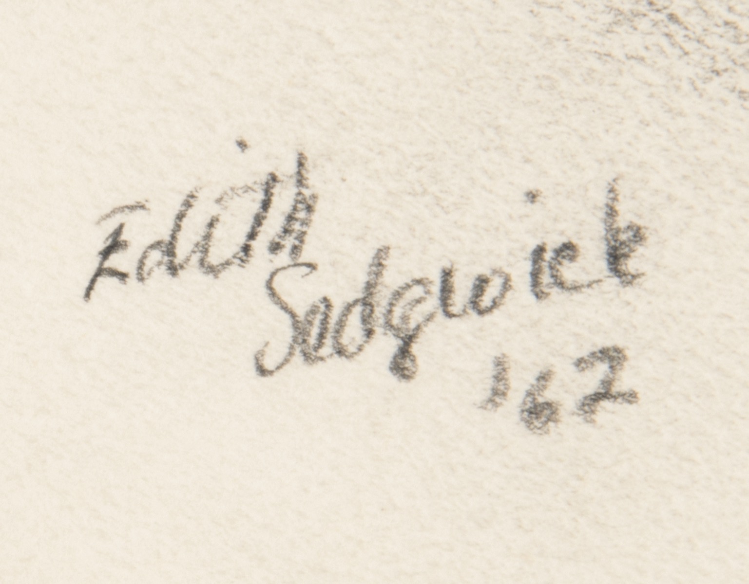 Lot #8029 Edie Sedgwick Original Raccoons Sketch (1962) - Image 3