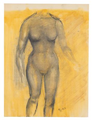 Lot #8031 Edie Sedgwick Original Female Study Artwork (1962) - Image 2