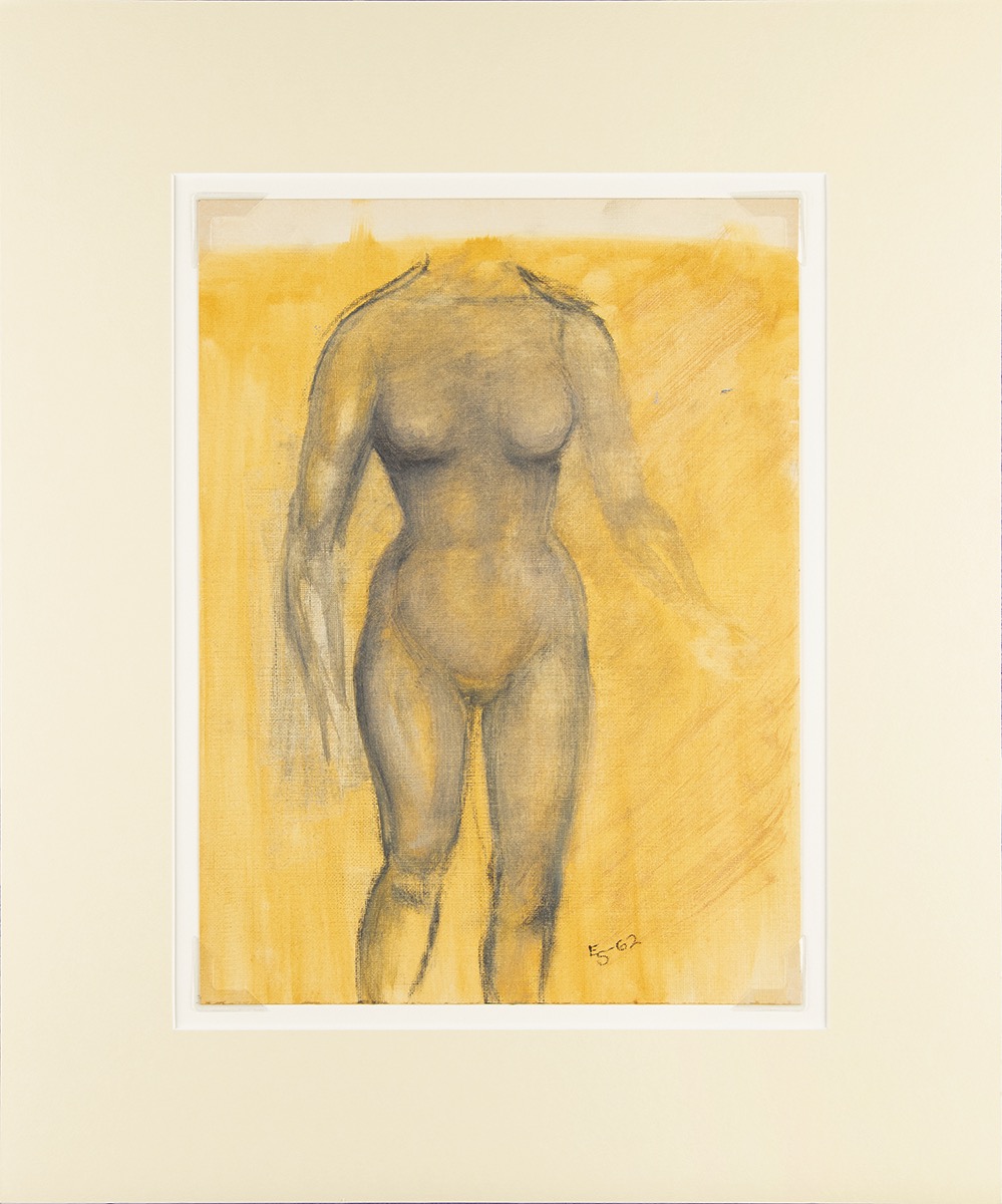 Lot #8031 Edie Sedgwick Original Female Study Artwork (1962) - Image 1