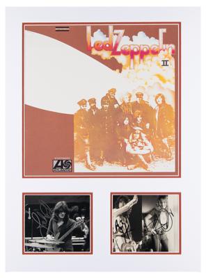 Lot #8166 Led Zeppelin (2) Signed Photographs of Robert Plant, Jimmy Page, and John Paul Jones - Image 1