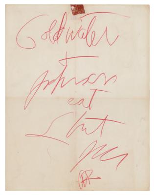 Lot #8145 The Doors: Jim Morrison Autograph Note Signed - Image 1
