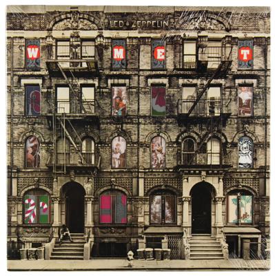 Lot #8163 Led Zeppelin Promotional 'Physical Graffiti' Album with Alternative 'WMET' Cover - Image 1