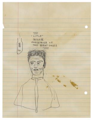 Lot #8006 Bob Dylan Original Sketch