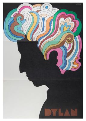 Lot #8012 Bob Dylan 1960s Poster by Milton Glaser