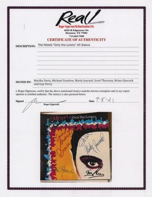 Lot #8405 The Motels Signed 45 RPM Record - Image 2