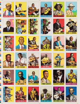 Lot #8192 Robert Crumb Trading Card Proof Sheets - Image 2