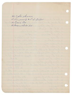 Lot #8272 Bruce Springsteen Handwritten Song List - Image 2