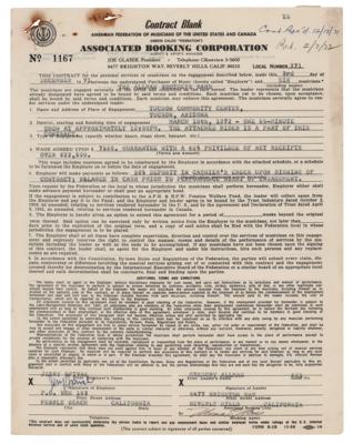 Lot #8279 Allman Brothers Band Concert Contract - Image 1