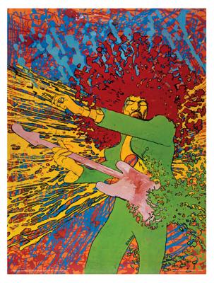 ビンテージ 60s JIMI HENDRIX EXP プロモ ポスター Bonhams : Jimi Hendrix: An Original Explosion Poster, 1968,