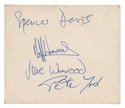 Lot #8235 Spencer Davis Group Signed Promotional Card - Image 1