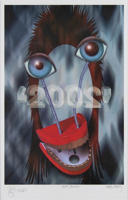 Lot #8299 David Bowie Signed Lithograph: 'Ziggy Stardust 2002' - Image 1