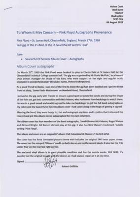 Lot #8171 Pink Floyd Signed Album - Image 6