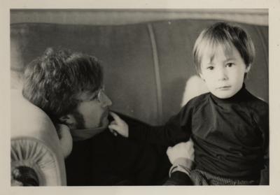 Lot #8070 John and Julian Lennon Original Photograph - Image 1