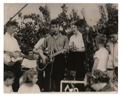 Lot #8068 John Lennon and the Quarrymen Original Wire Photograph - Image 1