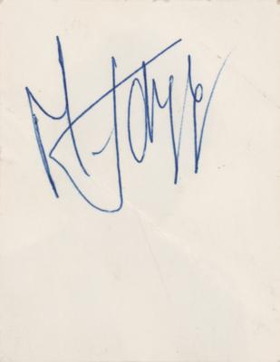 Lot #8131 Mick Jagger Signed Passport-Sized Photograph - Image 2