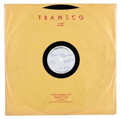 Lot #8013 Bob Dylan Single Record Acetate for 'Queen Jane Approximately' - Image 2