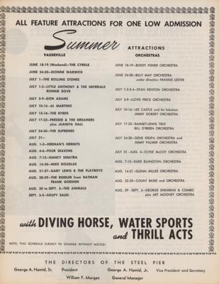 Lot #8088 Beatles 1966 Steel Pier Handbill and Program   - Image 4