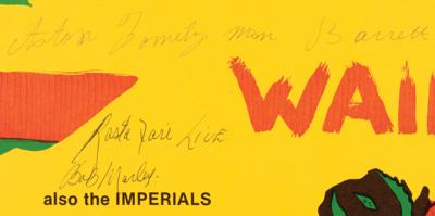 Lot #8269 Bob Marley and the Wailers Signed 1979 Cleveland Concert Poster - Image 2