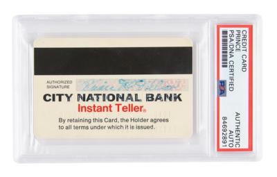 Lot #8424 Prince's Personally Owned and Signed Credit Card - Image 2