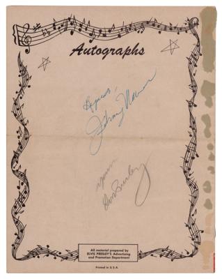 Lot #8209 Elvis Presley Signed Program