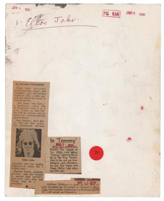 Lot #8326 Elton John Original Publicity Photograph (1971) - Image 2