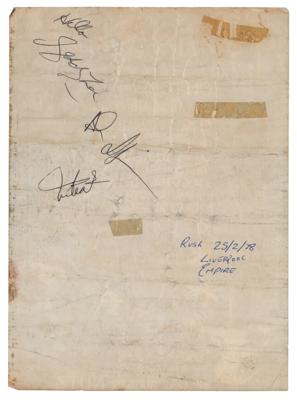 Lot #8347 Rush Signed 1978 Budgie Handbill - Image 1