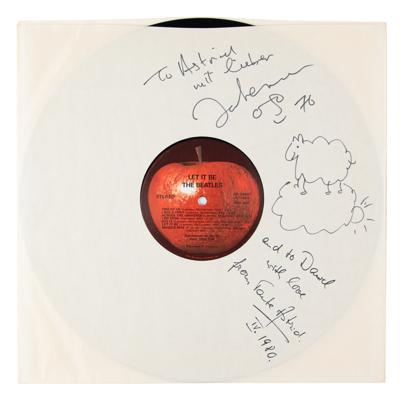 Lot #8066 John Lennon Signed 'Let It Be' Inner